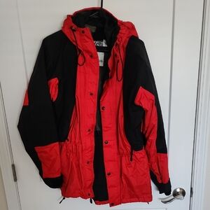 The North Face Red and Black Outdoor Hooded Jacket